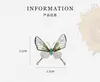 Broches papillon violet CZ pour femmes, Badge d'insecte en cristal vert, bijoux tendance, cadeaux