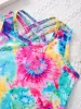 Swimwear 416Y Kids Girls Swimsuit New Children Swimwear One piece Swimming Outfit Summer Bathing Bikini Pool Beachwear Jumpsuit