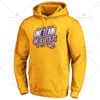 Felpa con cappuccio da uomo NCAA LSU Tigers College Football 2019 Campioni nazionali Pullover Salute al servizio Sideline Therma Performance 537