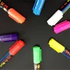 Pens Freen Shipping 8pcs 8 Color Highlighter Fluorescent Siled Siled Marker Neon Pen for LED Writing Board 6mm PT1080