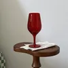 Bicchieri da vino Coppa alta medievale Decorazione natalizia Regalo per la casa rosso vintage europeo Champagne