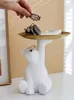 Autre décor à la maison Creative Cut Polar Bear Clé Stockage Ftray Moderne Simple Salon Porche Décoration Q240229