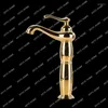 Bathroom Sink Faucets European-Style Faucet Copper Heightening Table Basin Gold-Plated Archaistic 51