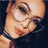 Zonnebril Frames Cat Eye Brillen 2024 Vrouwen Vintage Oversized Metalen Brilmontuur Mannen Clear Lens Goud Optische Spektakel