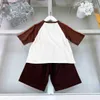 Nouveau bébé survêtements été costume décontracté enfants vêtements de marque taille 90-160 CM épissage conception enfant t-shirt et shorts 24Feb20