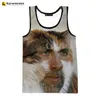 Mannen Tank Tops Est Grappige Nicolas Cage 3D Gedrukt Mannen Vrouwen Zomer Vest Casual Mouwloze Tees Hip Hop Oversized