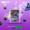 Original MRVI kommer 10000 Puff Disposable E -cigaretter Vape 650 Uppladdningsbart batteri 19 ml Vaper Desechables med Smart Screen Display Peach Watermelon Puff 10000