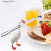 Other Home Decor Home Decoration Magnetic Goose Key Holder Duck Magnetic Suction Statue Standing Storage Rack Suction Key Scissors Resin Crafts Q240229