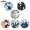 Broszki Genshin Impact Pins Fontaine Theme Series Character Badge Fkayus Lyney Lynette Neuvillette Wriothesley 58mm Tinplate