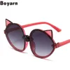 Boyarn Bonbons Couleur Lunettes Pour Enfants Personnalité Paillettes Poudre Décoration Tendance Lunettes Pour Enfants Mignon Dessin Animé Oreilles De Renard S 240226