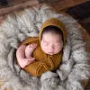Setler Örgü Sweater Wrap Hat set yeni doğan forma streç sarma fotoğrafçılık sahne bebek kundak battaniye katmanı fotoğraf sahne