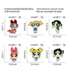 Student Anime Flying Female Police Officer Brosch Cute Student Cartoon Badge Creative Clothing Accessories