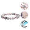 Braccialetti con ciondoli 1PC Yoga Energy Stone Bracciale Bracciale con perline vulcaniche