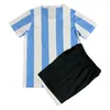 1994 Argentine Kid Kit Soccer Jerseys 1986 Batistuta Maradona Home Away Blue White Football Shirts Courtes uniformes à manches courtes
