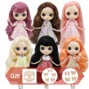 Dockor Icy DBS Blyth Doll Vit hud Glossy Face Matte Face Joint Body With Hand Set AB 1/6 BJD Lämplig DIY Makeup Specialpris