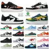 Casual Shoes Sta Sk8 Low Men Patent Leather Shark Black White Red Blue Green Orange Camouflage Skateboarding Jogging Sports Star Trainers 36-45