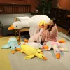 Kussens 50190 cm gigantische eend pluche speelgoed pluizig slaapkussen schattig dier knuffel swan goose zachte poppen vloer mat kinderen meisjes verjaardagscadeau