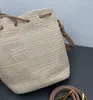 Tasarımcı Omuz Çantası Dokuma Kova Kadınlar Büyük Kapasite Marka Mektubu Çanta Alışveriş Akşam Çantalar Saman Çantalar Kova Çantası Naylon Hobos Crossbody Küçük Kılıf