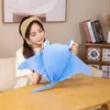 Fyllda plyschdjur Cartoon Fish Manta Ray Plush Toy Kaii Devil Ray Rajiformes Söta Mobulidae Plushies Kudde fyllda mjuka marina liv dockor gåvor