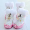 Sapatos amor bling com pele sapatos de cachorro pequeno inverno quente pe ao ar livre botas de neve antiderrapante para shih tzu chihuahua 4 pçs/lote vermelho, amarelo, rosa