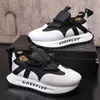 2024 primavera moda masculina branco preto plataforma mista causal apartamentos sapatos masculinos mocassins esportes tênis de caminhada zapatillas hombre