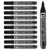 Markery stałe marker pen 10pcs Niefadowe farba Pen z kule kule markery Wodoodporny czarny zestaw markerów do montażu pisania znakowania