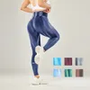 Lu yoga leggings anpassa slips kläder färgade kvinnor sömlös hög midja persika höft sport täta botten byxor extern slitage citron ll jogger lu yoga-08 2024