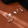 Stud Earrings 1pair Piercing Fashion Jewelry Earring Easy Wear Party Couples For Women Men Simple Dress Up Heart Star Shape Elegant