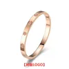 Varumärkesdesigner High Version Carter Rose Gold Screw Love Nail Armband Network Red Simple Luxury Edition Full Sky Star for Women With Logo B8XL