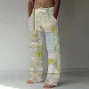 Pants Spring/Summer 2023 Fashion Cashew Flower 3D Digital Printing Men's Bamboo Cotton Pants Casual Quick Dry Dance Yoga Pants 5xl