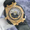 Timepiece Wristwatch Tourbillon Watch AP Wrist Watch Royal Oak Offshore Series 26290RO Limited edition 650 Black Plate Red Needle Date Timing Function Automatic Ma