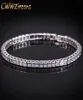 Cwwzircons Brand Square M Cuubic Zirconia Bracelet tenisowy dla kobiety biały złoto Kolor Księżniczka Cut CZ Biżuteria ślubna CB169 2202227439802