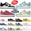 Stask8 Footwear Designer Casual Shoes Grey Black Color Camo Combo Pink Green ABC Camos Pastel Blue Patent Leather Men Women Trainers Sports With Box