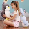 2024 Dorimytrader Soft Fat Smiling Animal Penguin Plush Toy Big Stuffed Cartoon Penguins Anime Pillow Doll for Baby Gift 24inch 60cm