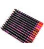 Matte Lip Liner Makeup Ołówek Wysokiej jakości sklepy 12pcs 12 colors Rotatable Lipliner Łatwy do noszenia Ostatni długi A0563039459