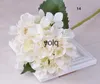 Dekoracyjne kwiaty wieńce sztuczne hortensea kwiatowy 47 cm fałszywe jedwabne pojedyncze hortensje na ślubne elementy domowe przyjęcie ślubne SF020H24229