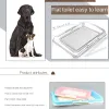 Boxes Tragbare Hundetrainingstoilette für Innenhunde, Töpfchen, Haustiertoilette für kleine Hunde, Katzen, Katzentoilette, Welpen-Pad-Halter, Tablett, Haustierbedarf