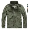 Männer Militärjacke Männer M65 Denim Retro Cargo Jacken Outdoor Multi Taschen Camo Tops Feld Lässige Mode Wandern Mäntel Uniform 240226