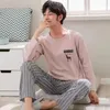 Indumenti da notte da uomo Imitazione Ragazzi Pigiama Primavera Inverno Homewear Cotone Sezione giovanile Autunno Abito ampio sottile a maniche lunghe e