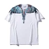 Mens femmes de haute qualité Br MB Brand de mode couleur Black and White Snake Water Drop Cracs Wing Feathers Lovers porte Flame Hip-Hop Burlons T-shirt à manches courtes