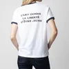 Letter Wing Print Graphic T-shirts for Women Summer Clothes Vintage Patchwork Short Sleeve Round Neck Cotton Tshirt Streetwear Fashion Designer Luxury Tees Tops