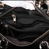 イブニングバッグの動機レトロヒョウ柄の女性袋袋本革の豪華な肩のハンドバッグとプロクル大型ボストントート2024冬