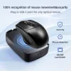 Mouse Jiggler per mouse USB con pulsante regolabile Mouse Mover Mouse wireless cablato compatibile per il risveglio del computer per mantenere il PC attivo