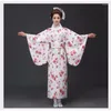 Vêtements ethniques Arrivée Femmes japonaises Original Yukata Robe Kimono traditionnel avec Costumes de danse Obi Performance Taille unique