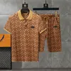 Bestsäljande varumärke Mäns kortdräkt Designer Luxury Running Suit Lapel Short Sleeve T-shirt Shorts Spring/Summer Casual Fashion Designer Sportwear Set