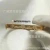 Designer Van cl-ap V Gold High Edition Fanjia Kaléidoscope Bracelet étroit pour femmes plaqué épais 18K Rose Full Diamond Clover GA7I