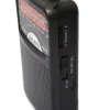 Rádio Rádio Externo Rádio Digital de Banda Dupla SW/AM/FM Portátil Mini Rádio Display LCD Operado por Bateria para Uso Interno Externo de Emergência