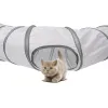 Spielzeug Katzen Tunnel, faltbar, für Haustiere, Katzenspielzeug, Kätzchen, Haustiertraining, interaktiver Spaß, Spielzeugtunnel, gelangweilt für Welpen, Kätzchen, Kaninchen, Spieltunnelröhre
