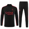 2023 2024 PSG Survêtement Hommes Football Training Suit 21 22 23 24 Tuta Maillot Jersey Jacket Kit Paris Mbappe Hommes et Enfants Survêtements de Football Jogging Survetement Chandal