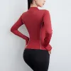 Vestes Femmes Sport vestes fermeture éclair mince Yoga veste nuit course bande réfléchissante sweats filles à manches longues gymnase Fitness hauts manteau